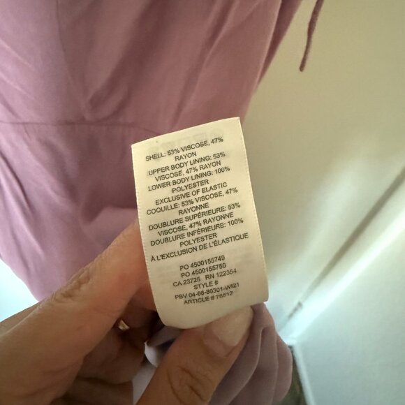 Aritzia Wilfred Fable Bustier Mini Dress In Orchid Petal US 8 - Picture 6 of 7